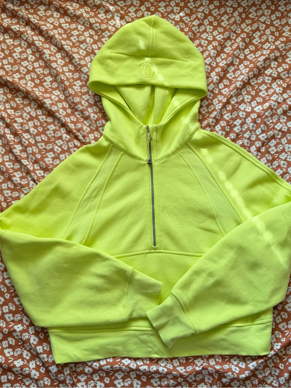 Lululemon scuba oversized half zip hoodie - electric lemon
